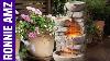 5 Tier Stone Effect Rock Fall Garden Water Feature, Outdoor Fountain